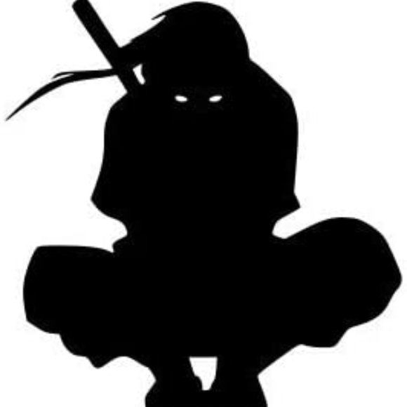 Naruto Shippuden Itachi Uchiha Vinyl Decal Black Sticker - Picture 1 of 1